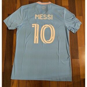 adidas Inter Miami CF 3rd Soccer Jersey 25/26 Lionel Messi #10 Blue/Pink LG NWT
